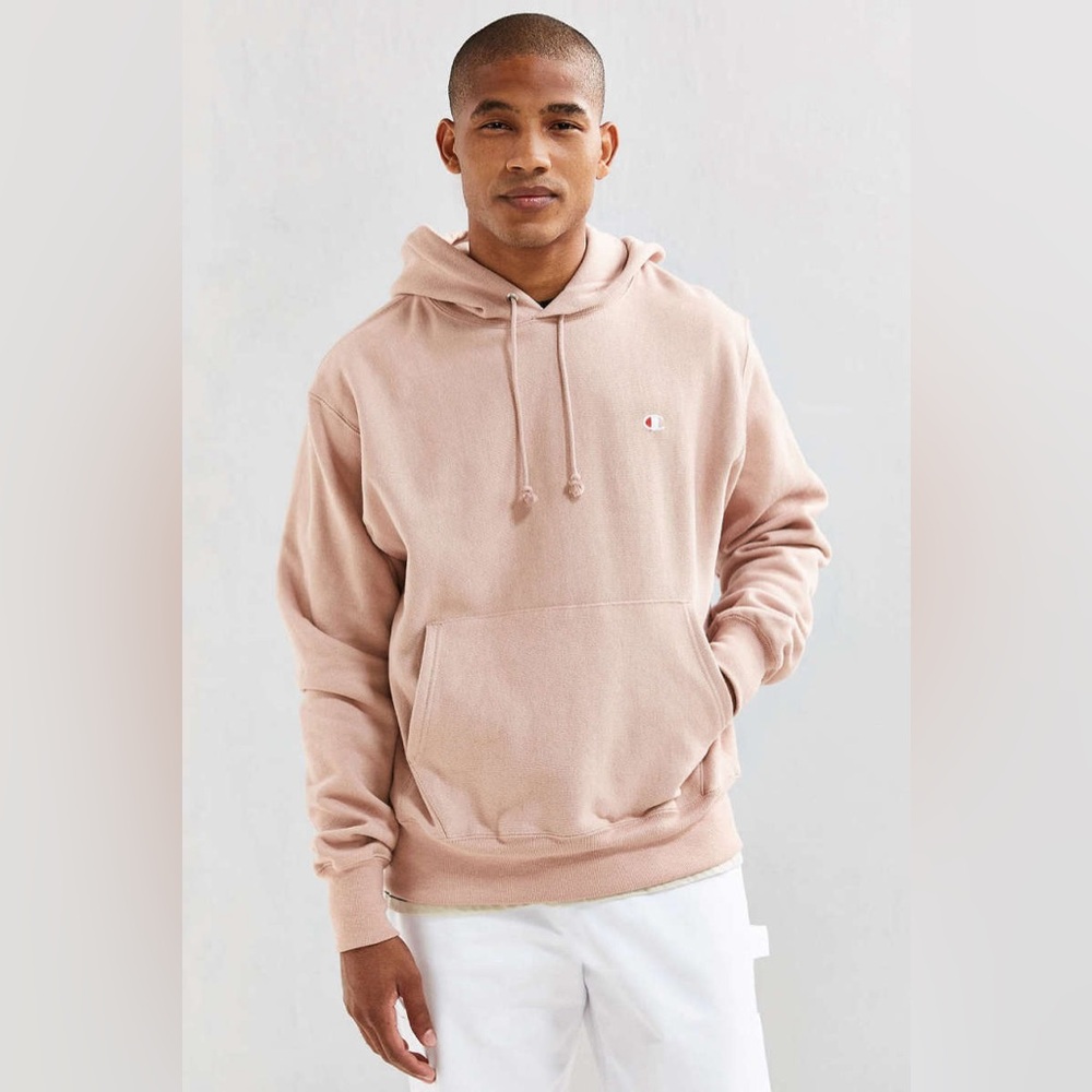 Champion UO Exclusive Reverse Weave Hoodie Sweatshirt - Rose